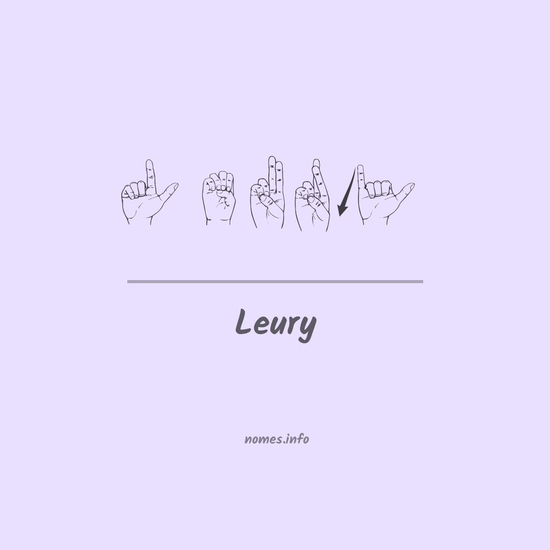 Leury em Libras