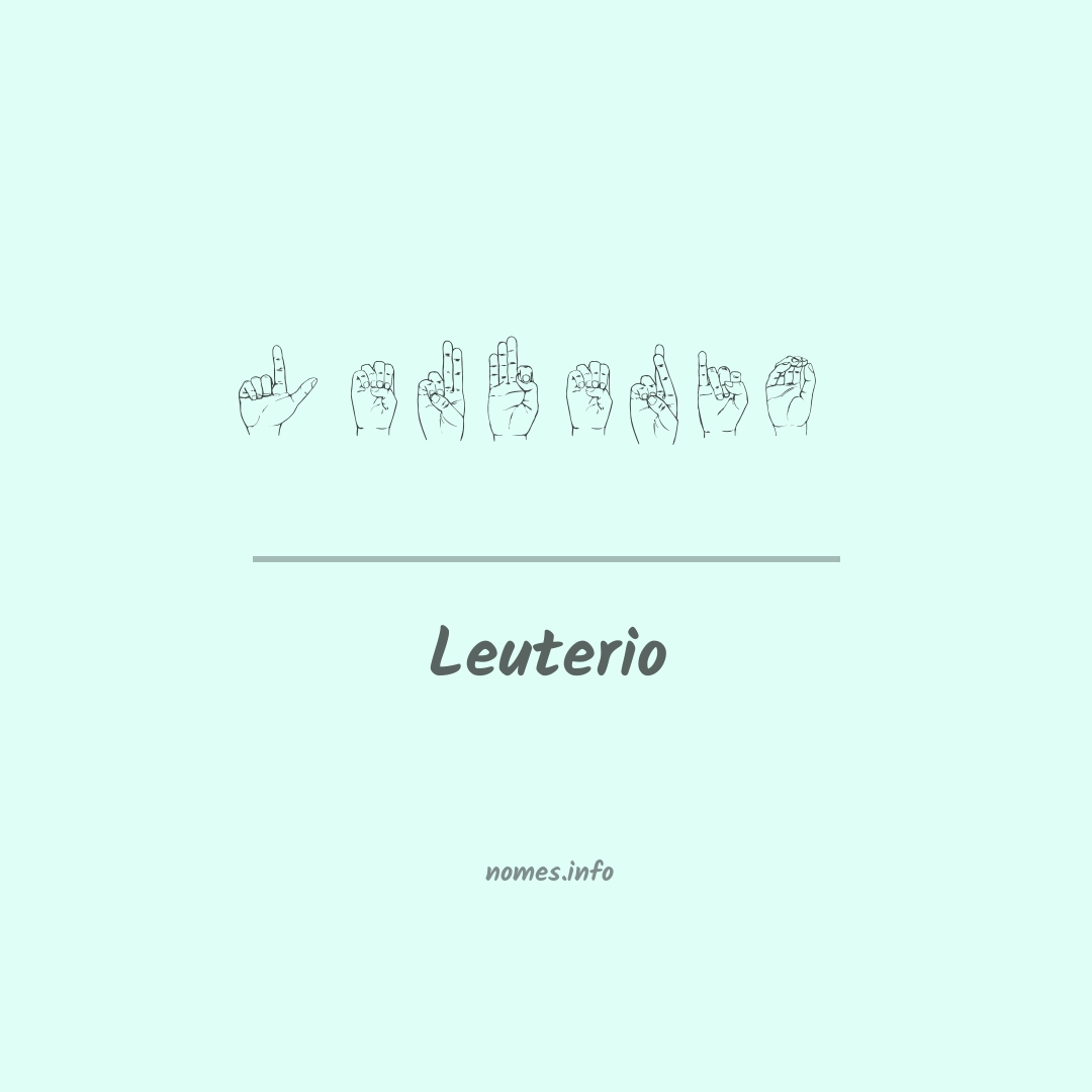 Leuterio em Libras