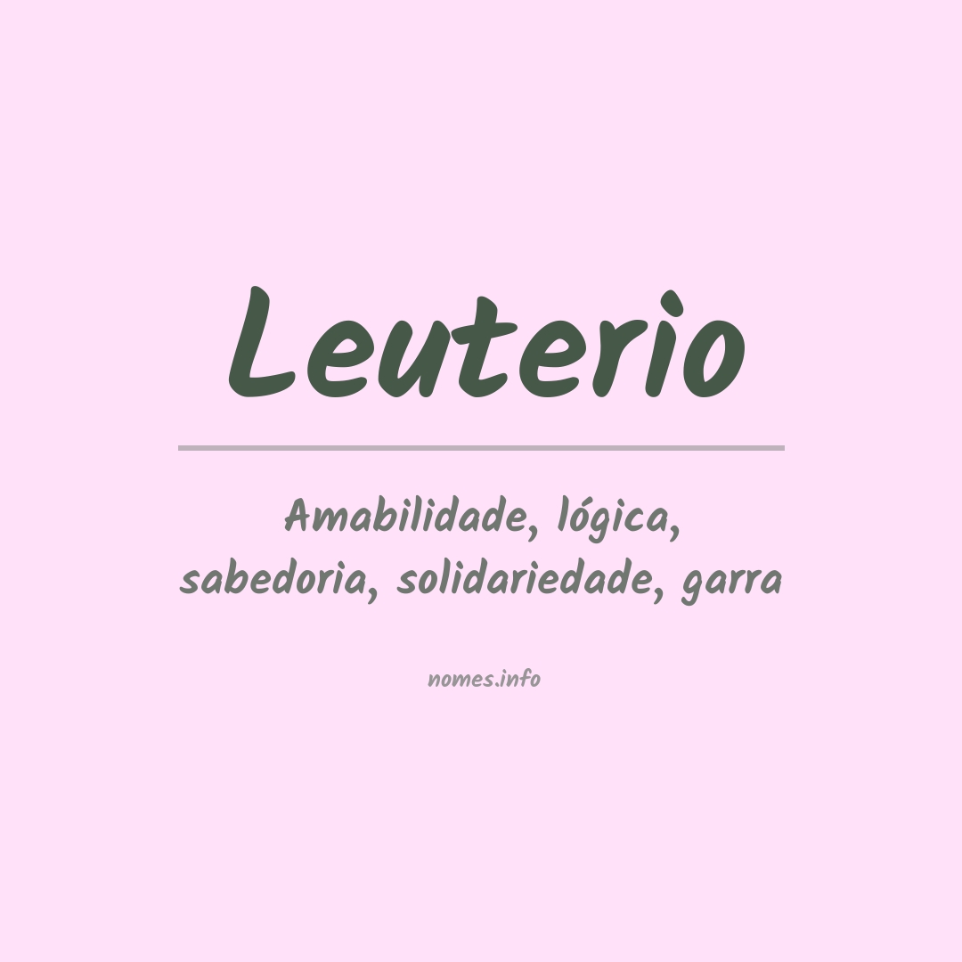 Significado do nome Leuterio