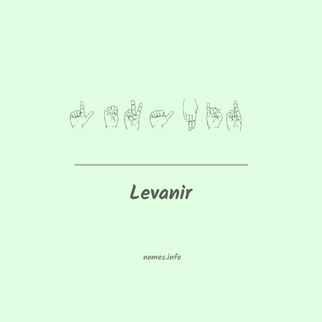 Levanir em Libras