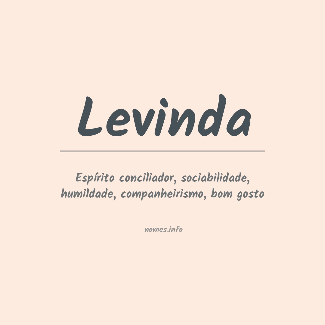 Significado do nome Levinda