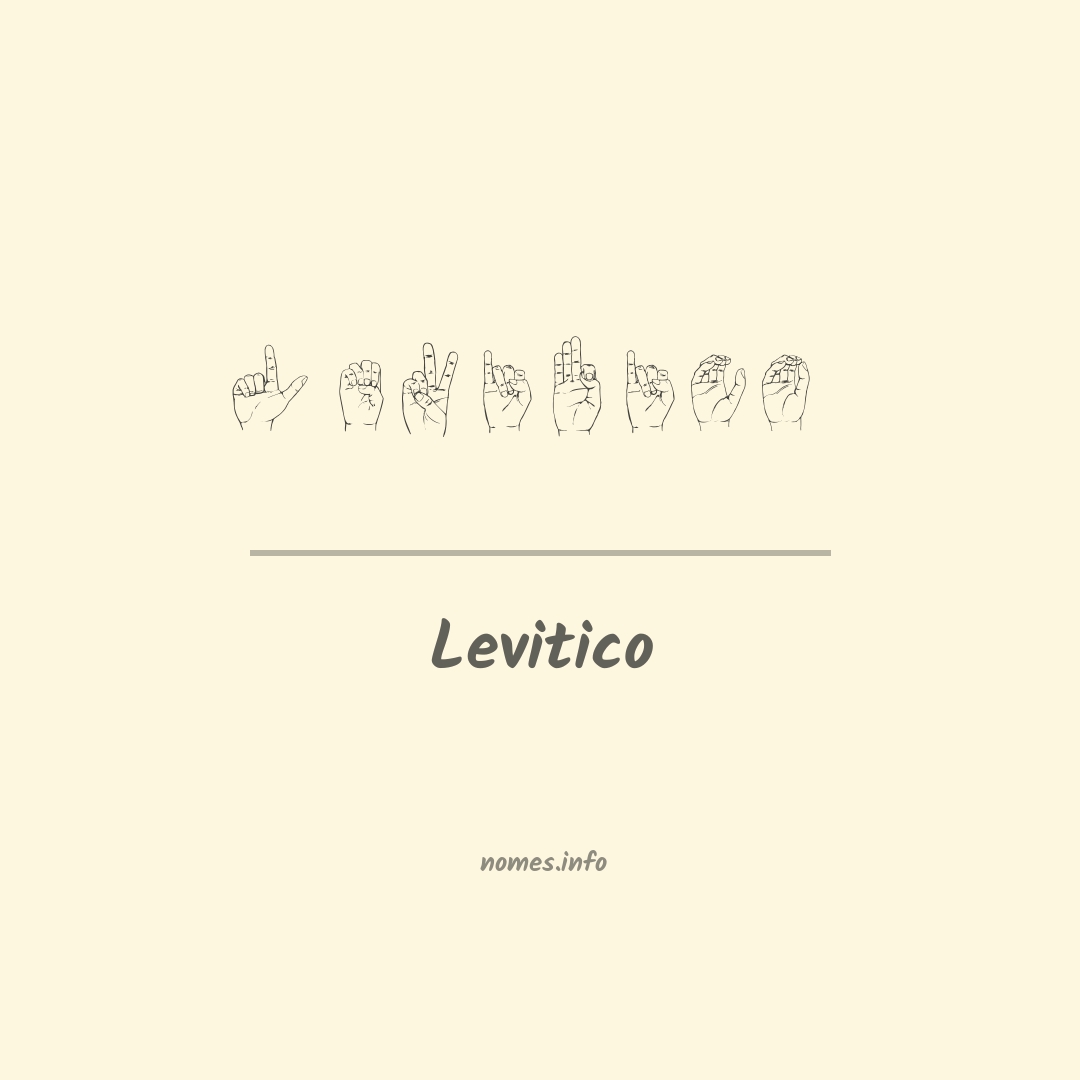 Levitico em Libras