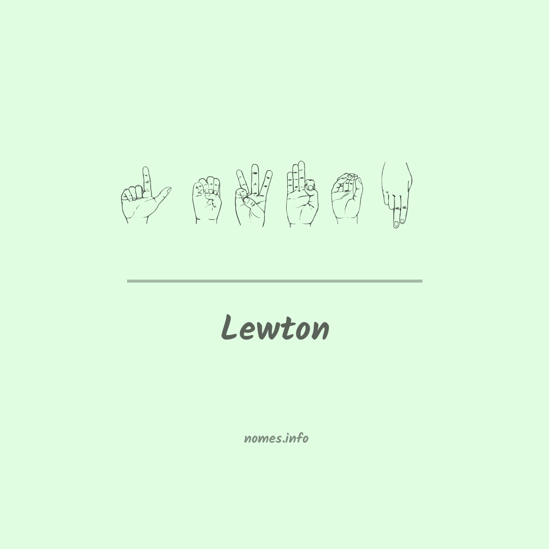 Lewton em Libras
