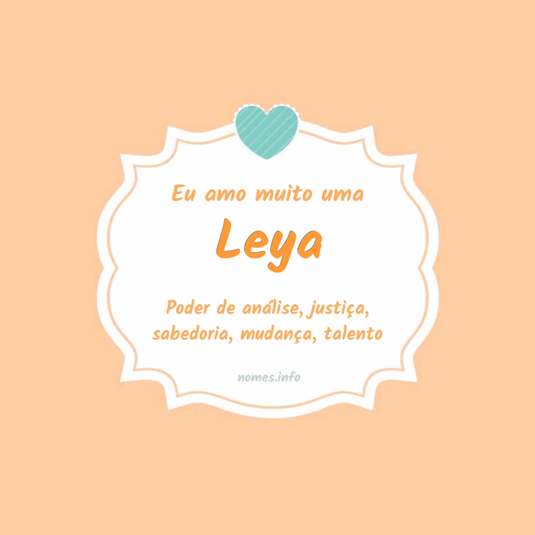 Eu amo muito Leya