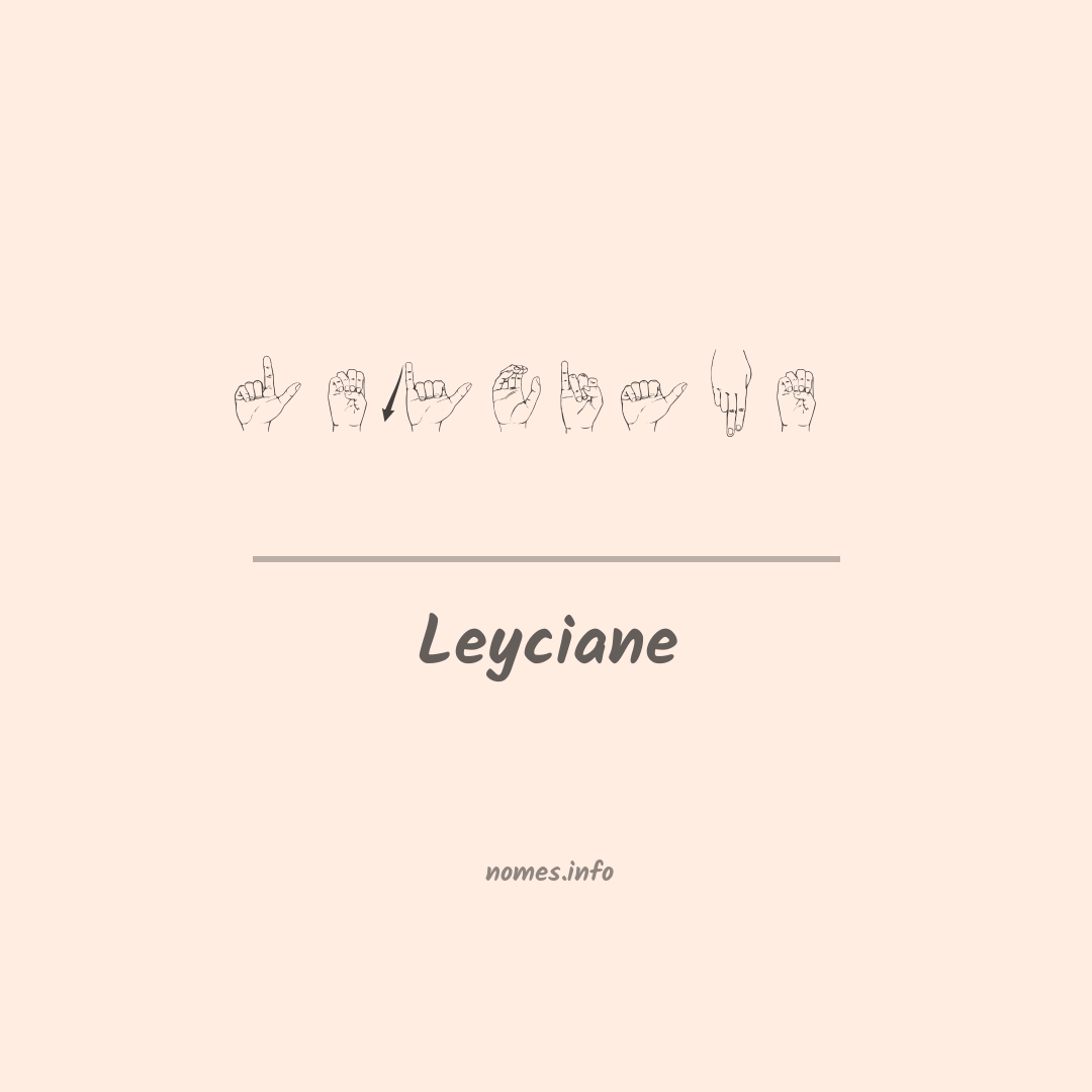 Leyciane em Libras
