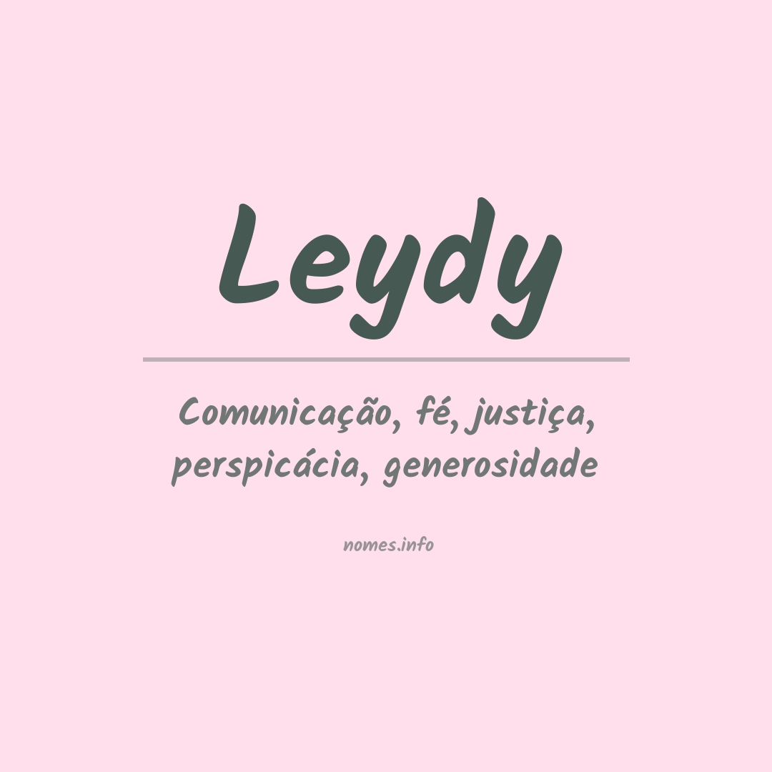 Significado do nome Leydy