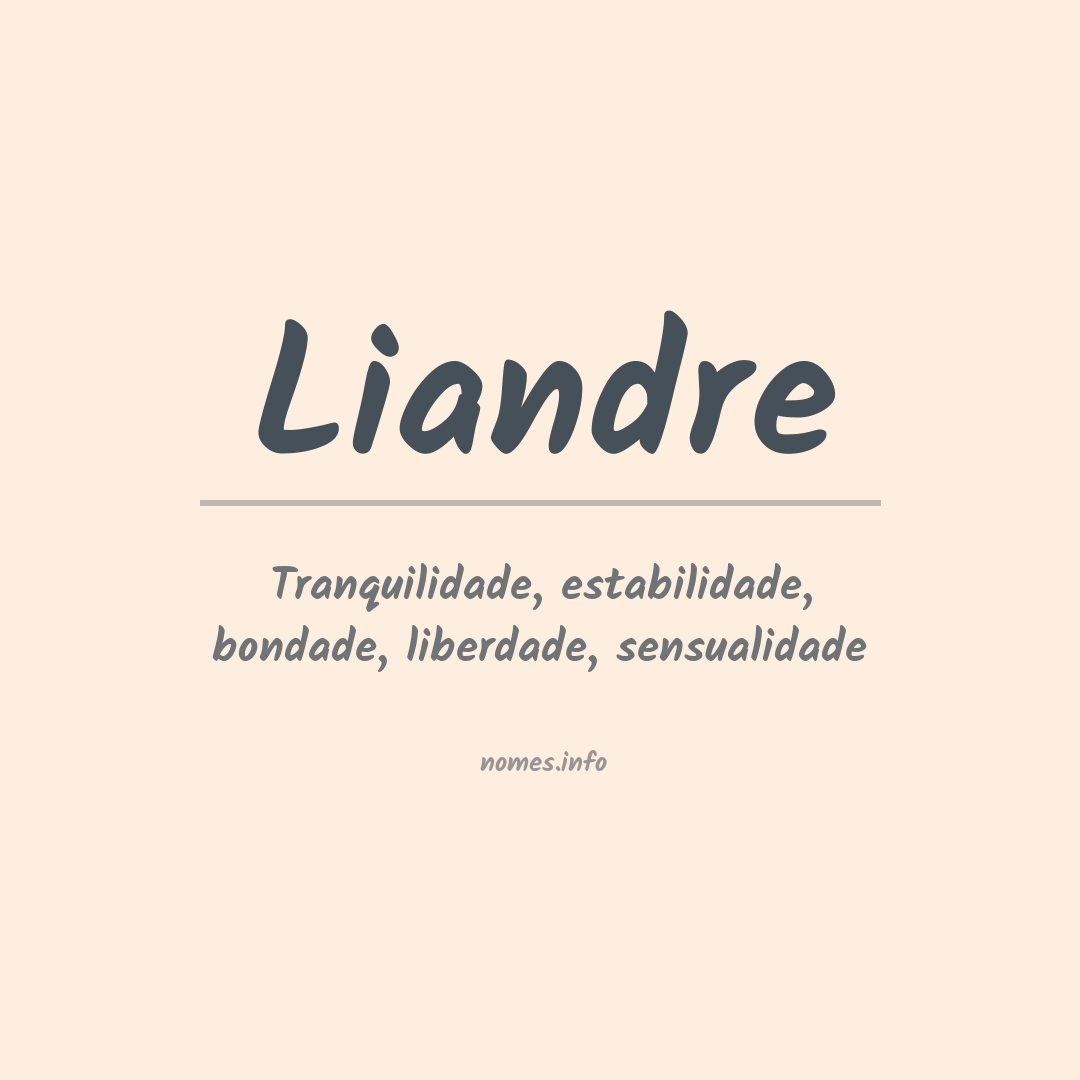 Significado do nome Liandre