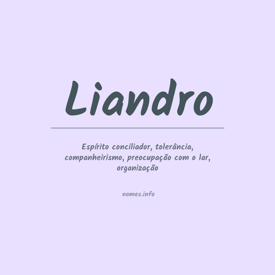 Significado do nome Liandro