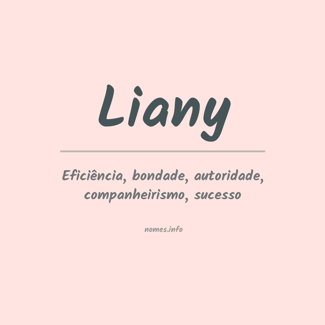 Significado do nome Liany