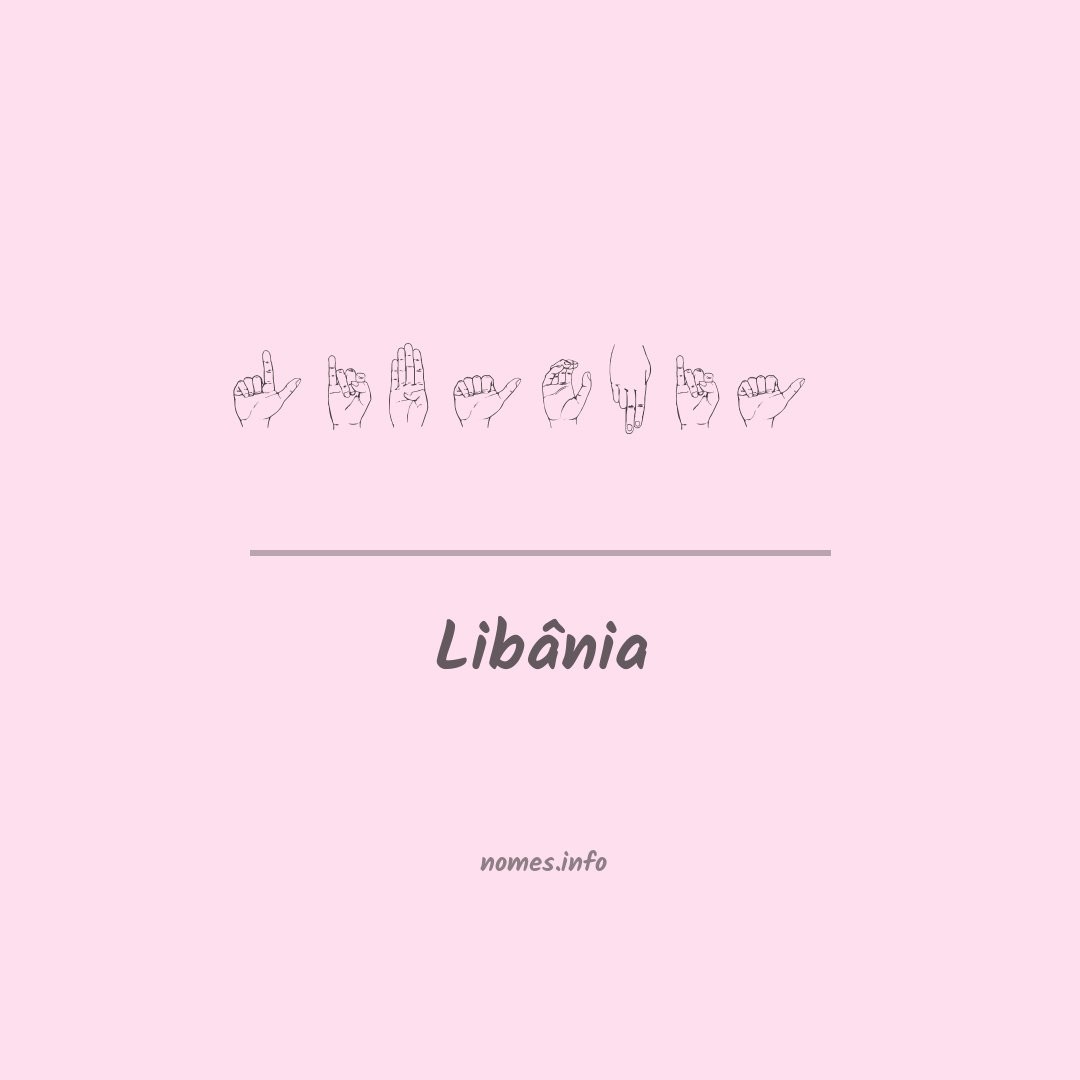 Libânia em Libras