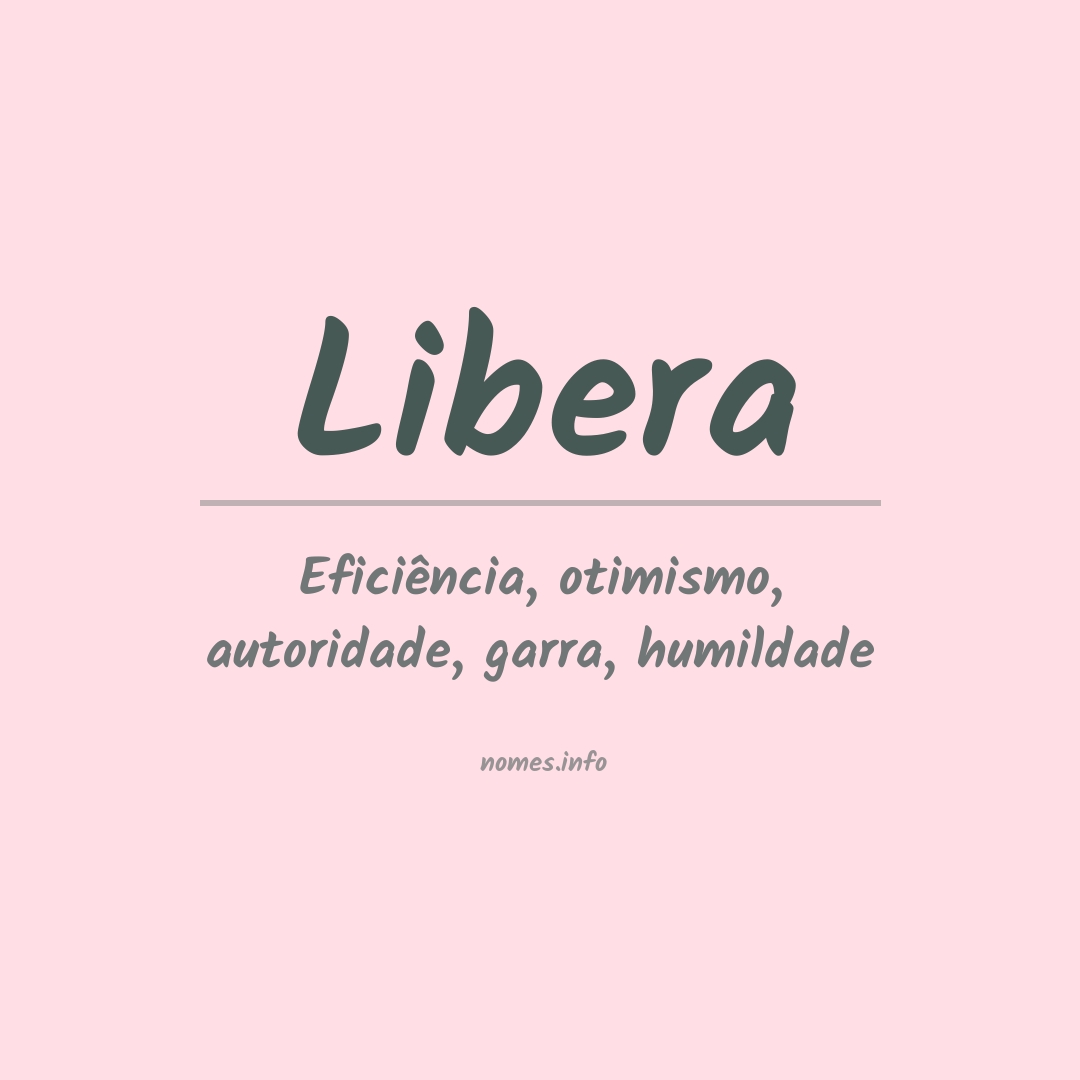 Significado do nome Libera