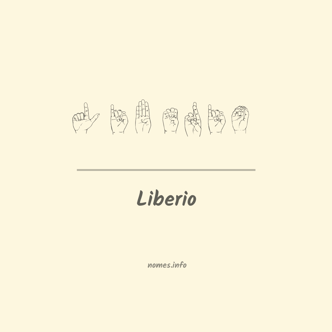Liberio em Libras