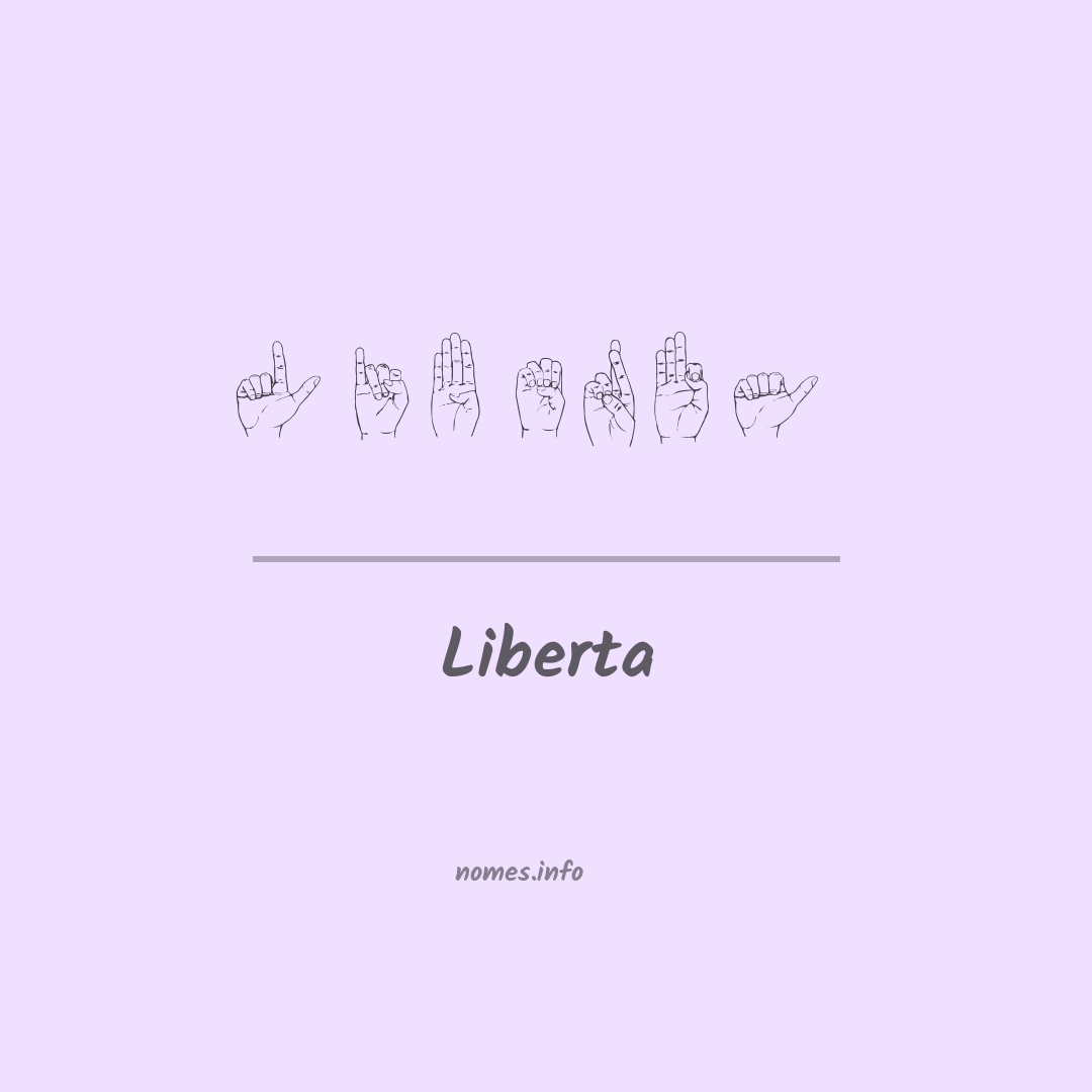 Liberta em Libras