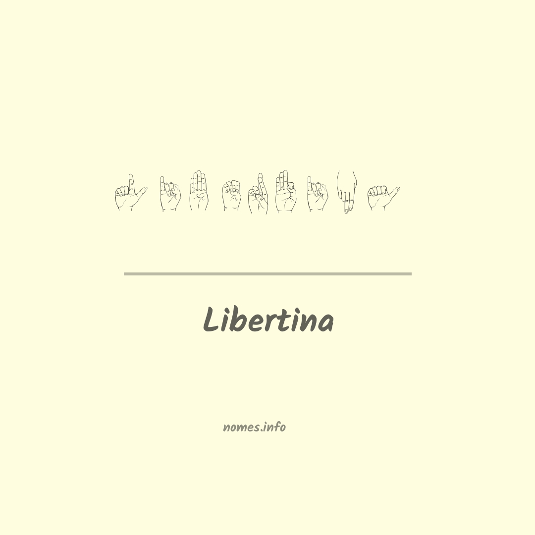 Libertina em Libras