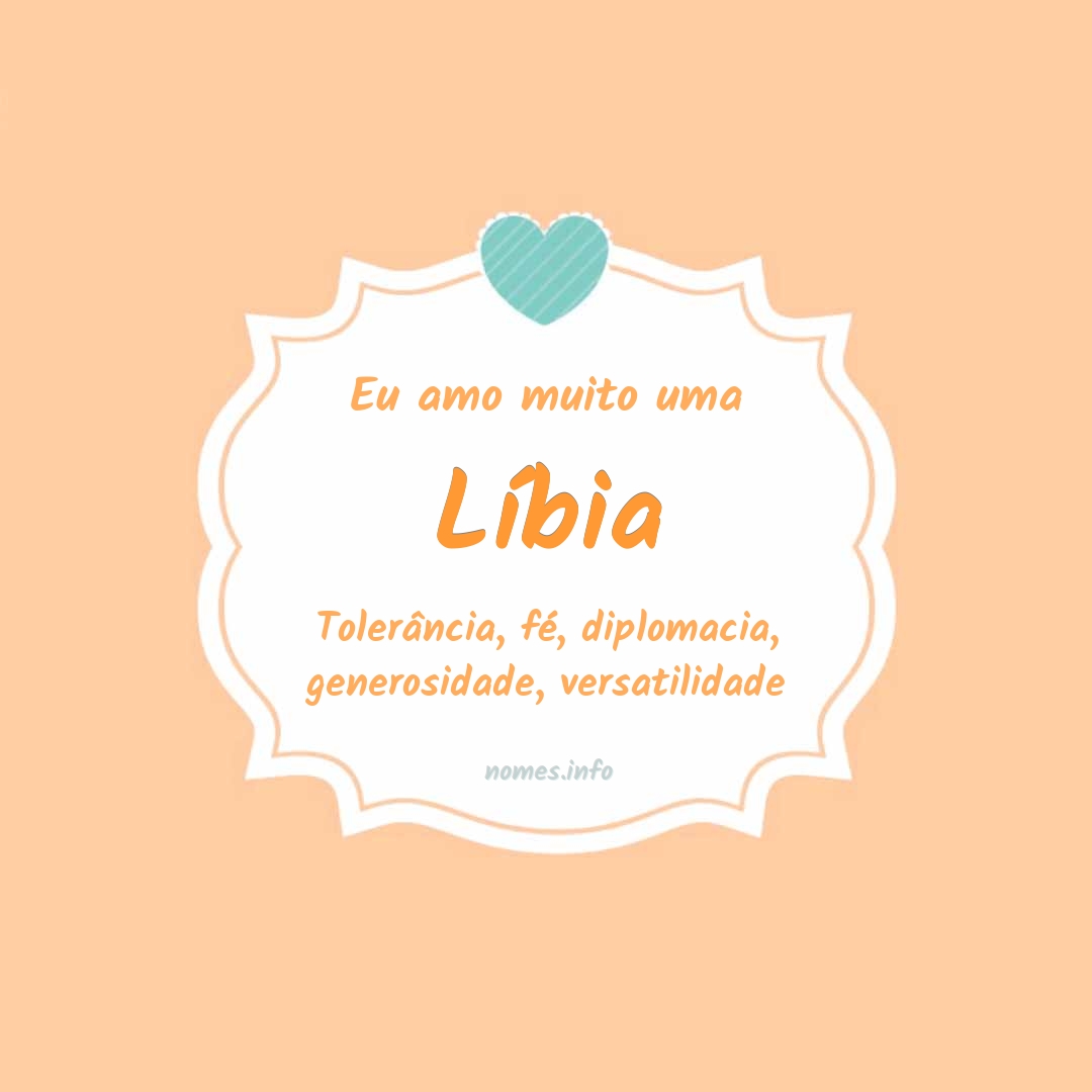 Eu amo muito Líbia