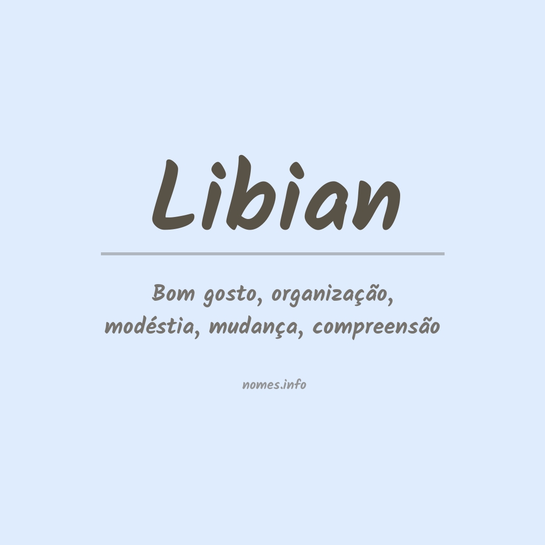 Significado do nome Libian