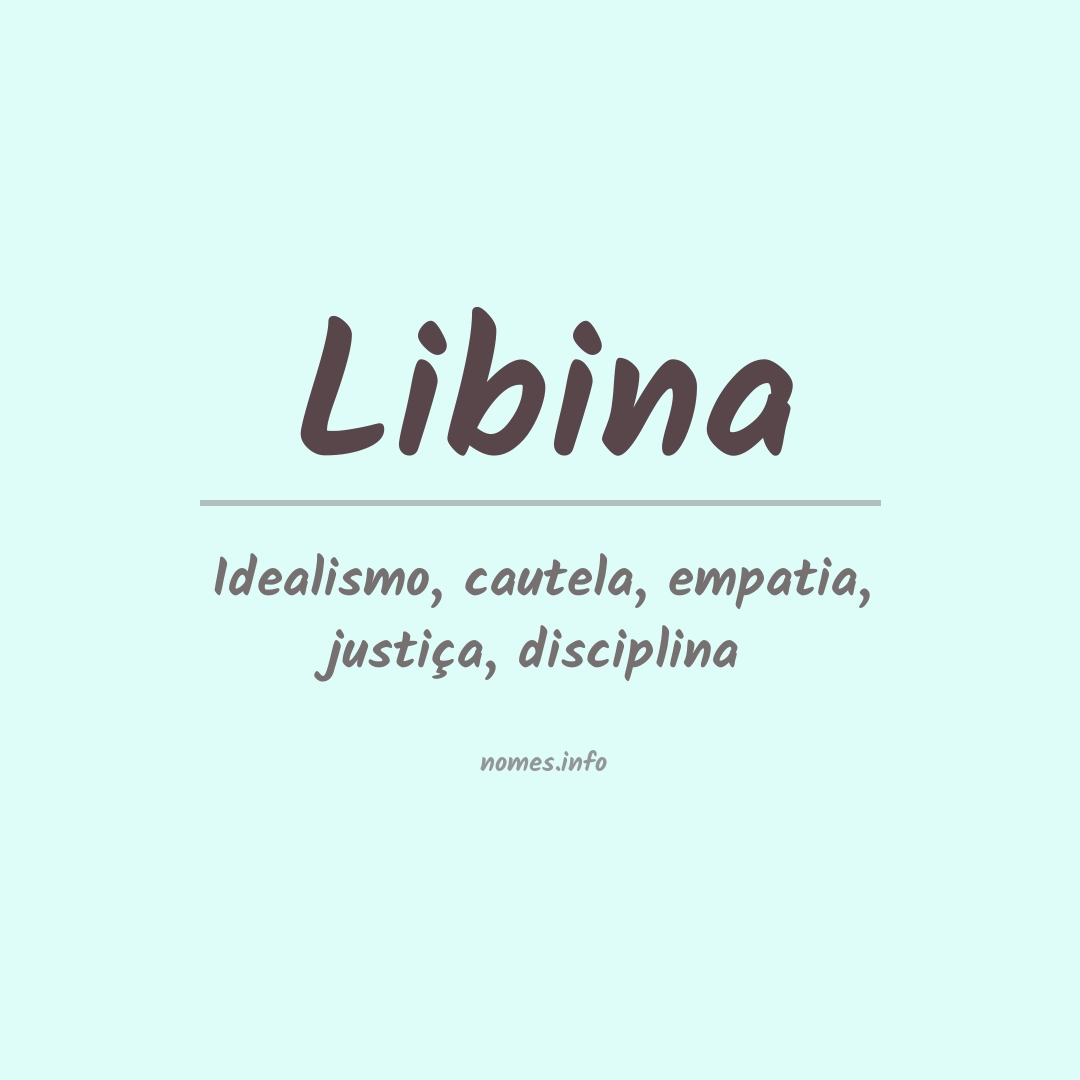 Significado do nome Libina