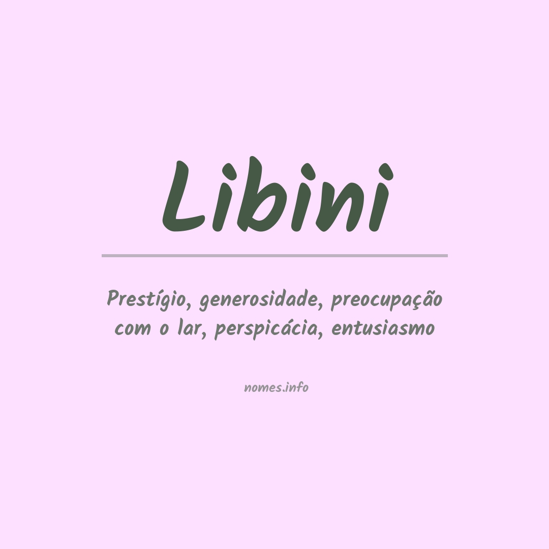 Significado do nome Libini