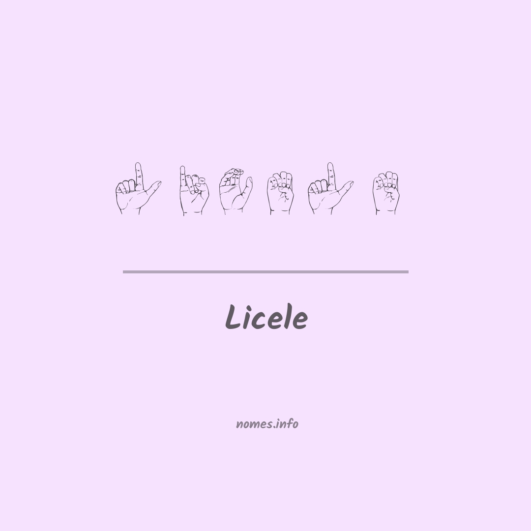Licele em Libras