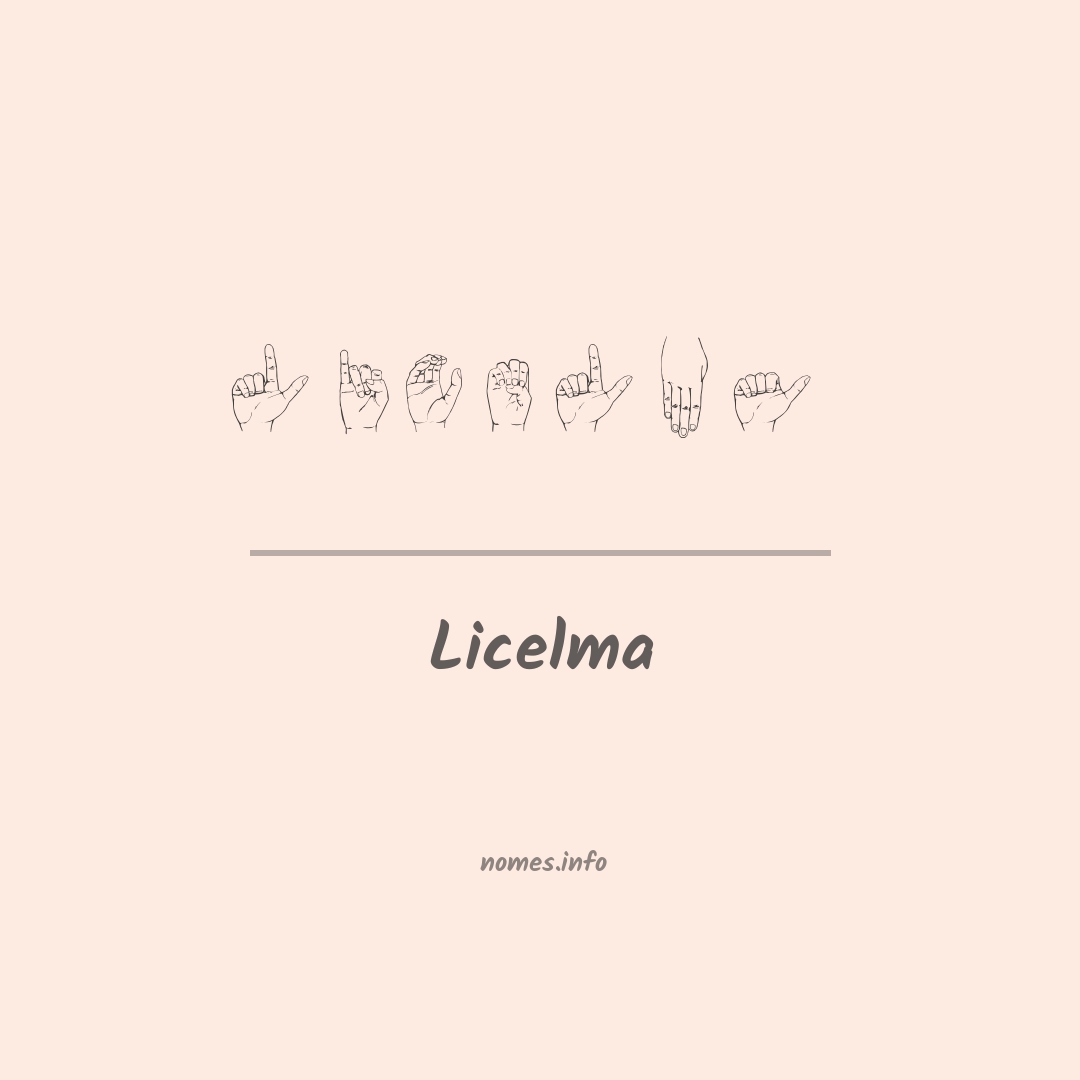 Licelma em Libras