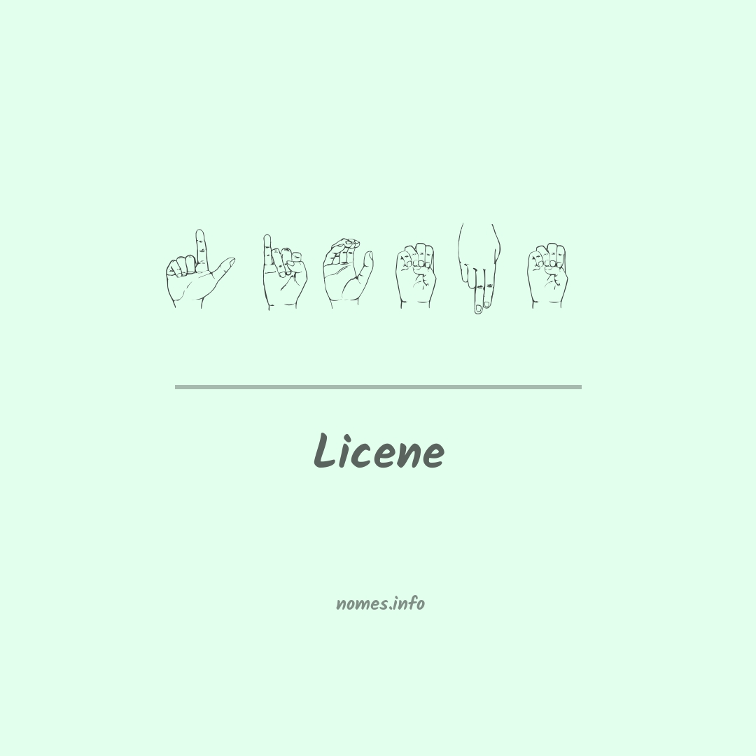 Licene em Libras