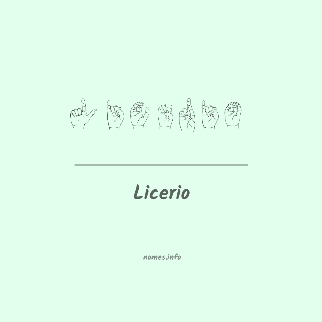 Licerio em Libras