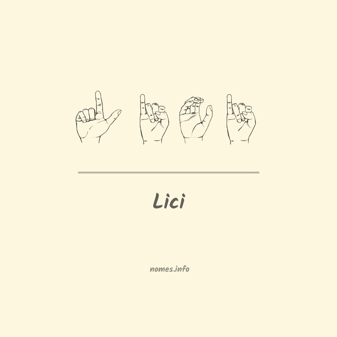 Lici em Libras