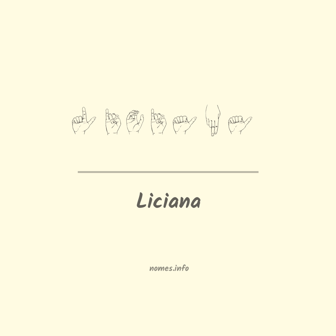 Liciana em Libras