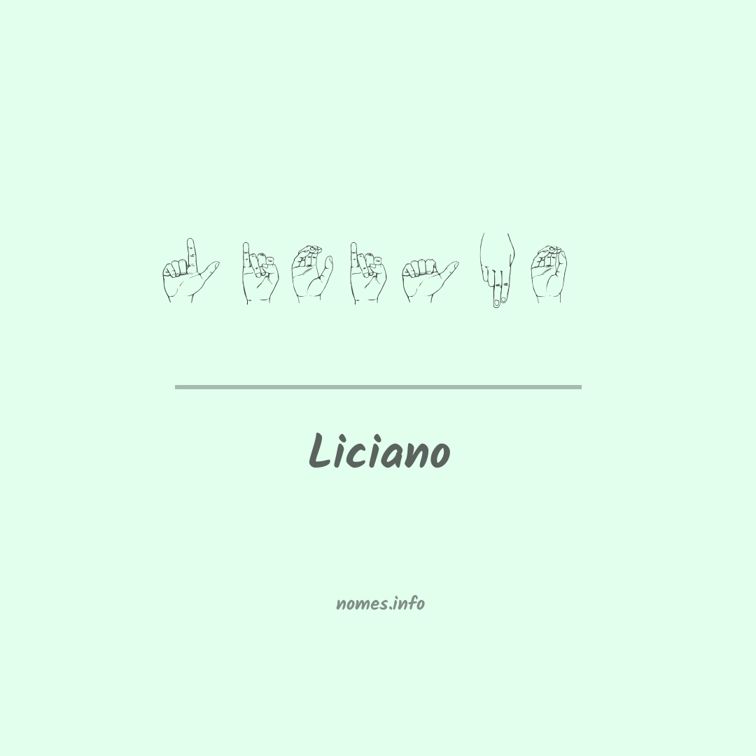 Liciano em Libras