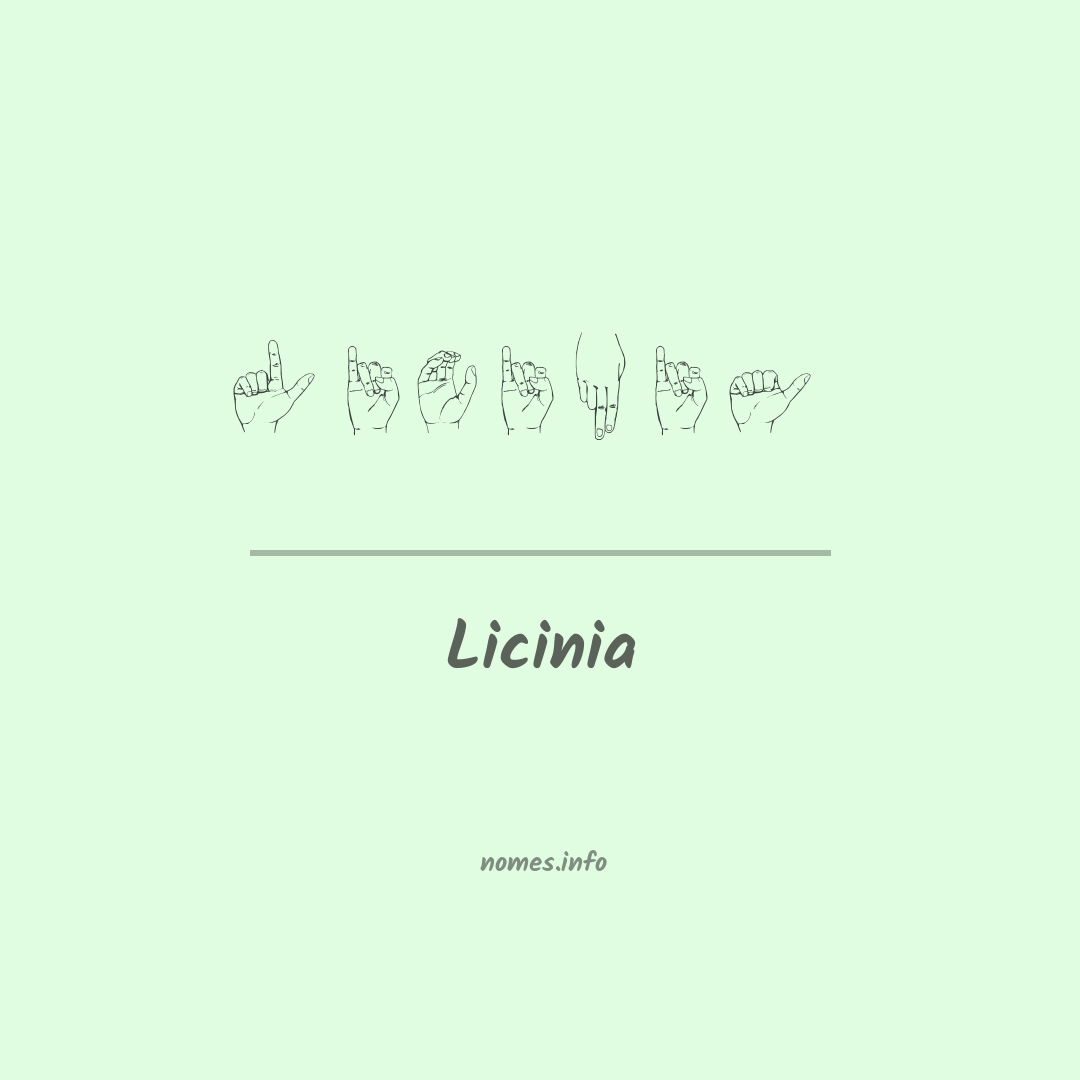 Licinia em Libras