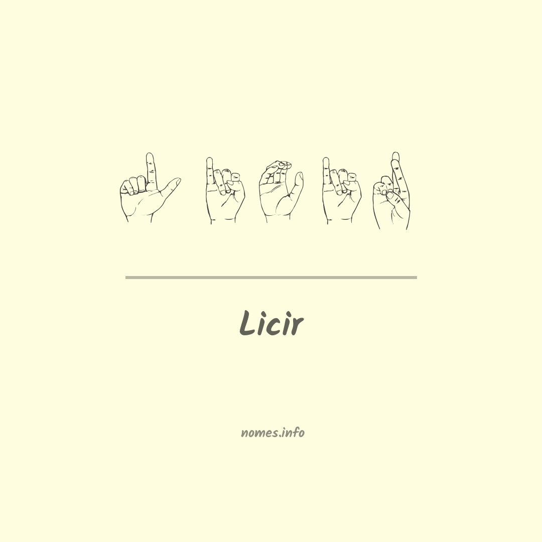 Licir em Libras