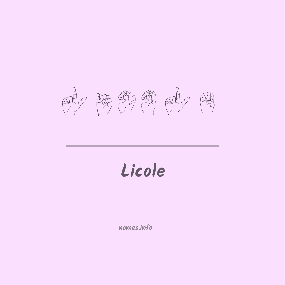 Licole em Libras