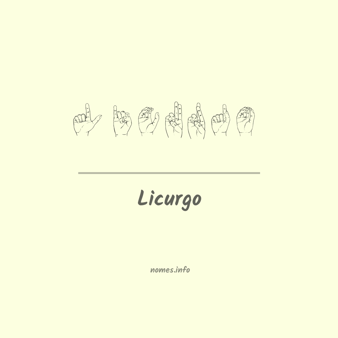 Licurgo em Libras Licurgo em Libras