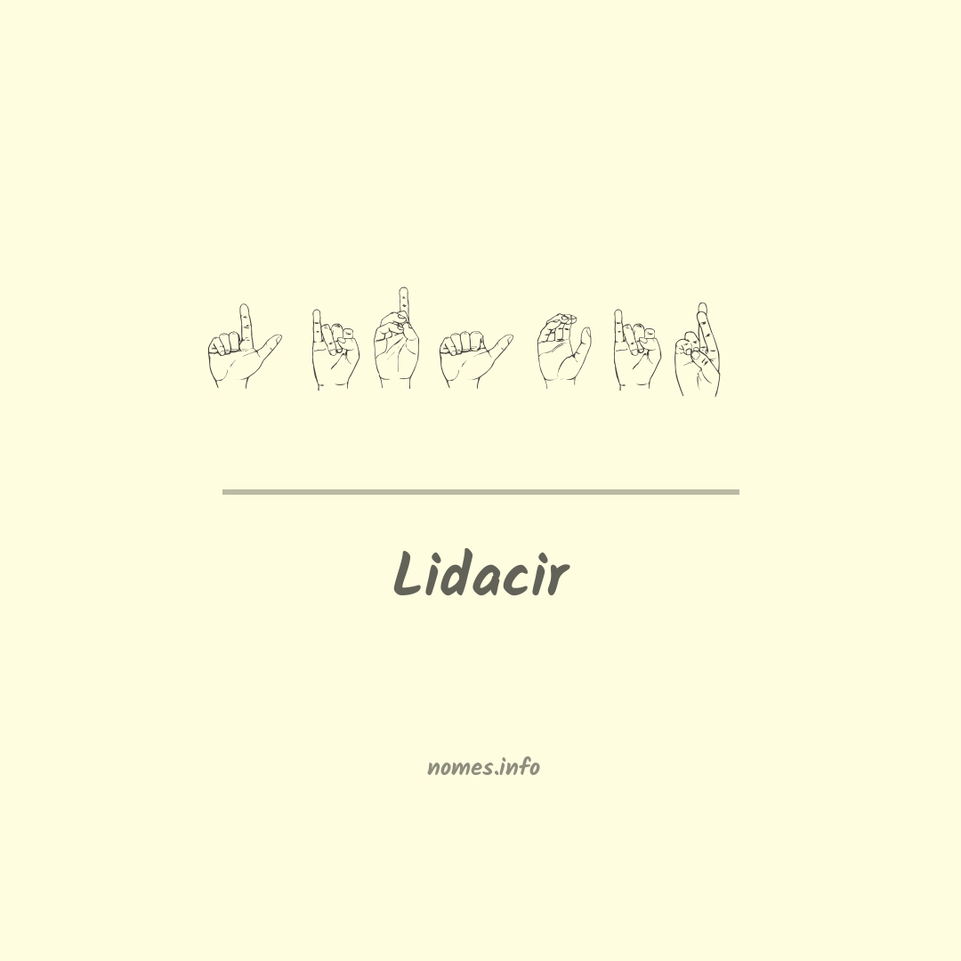 Lidacir em Libras
