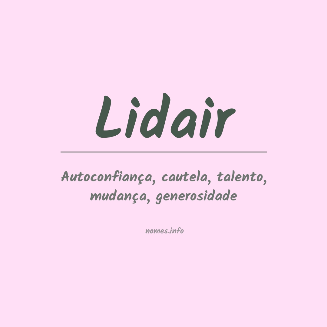 Significado do nome Lidair