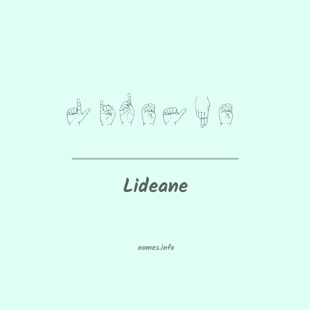 Lideane em Libras