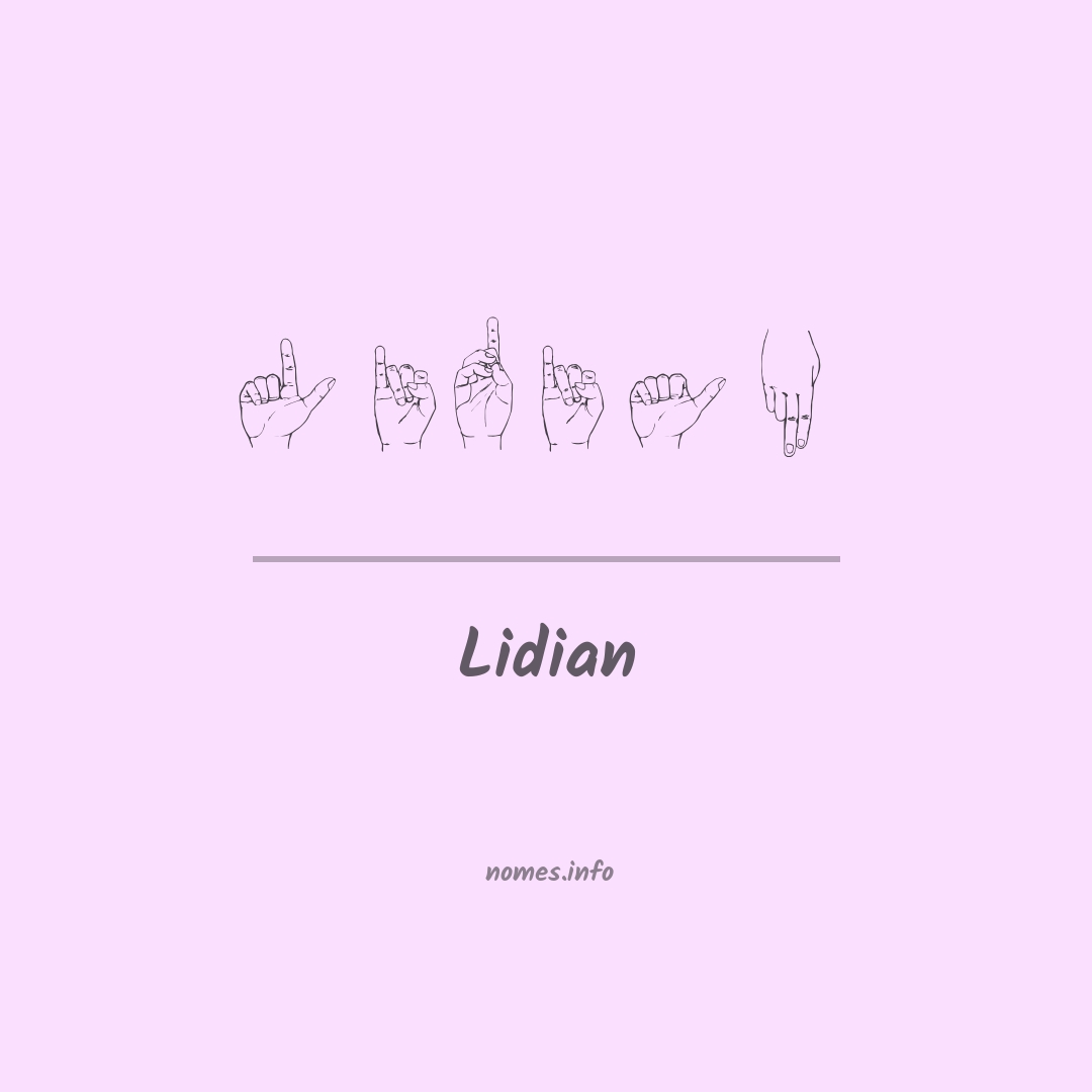Lidian em Libras