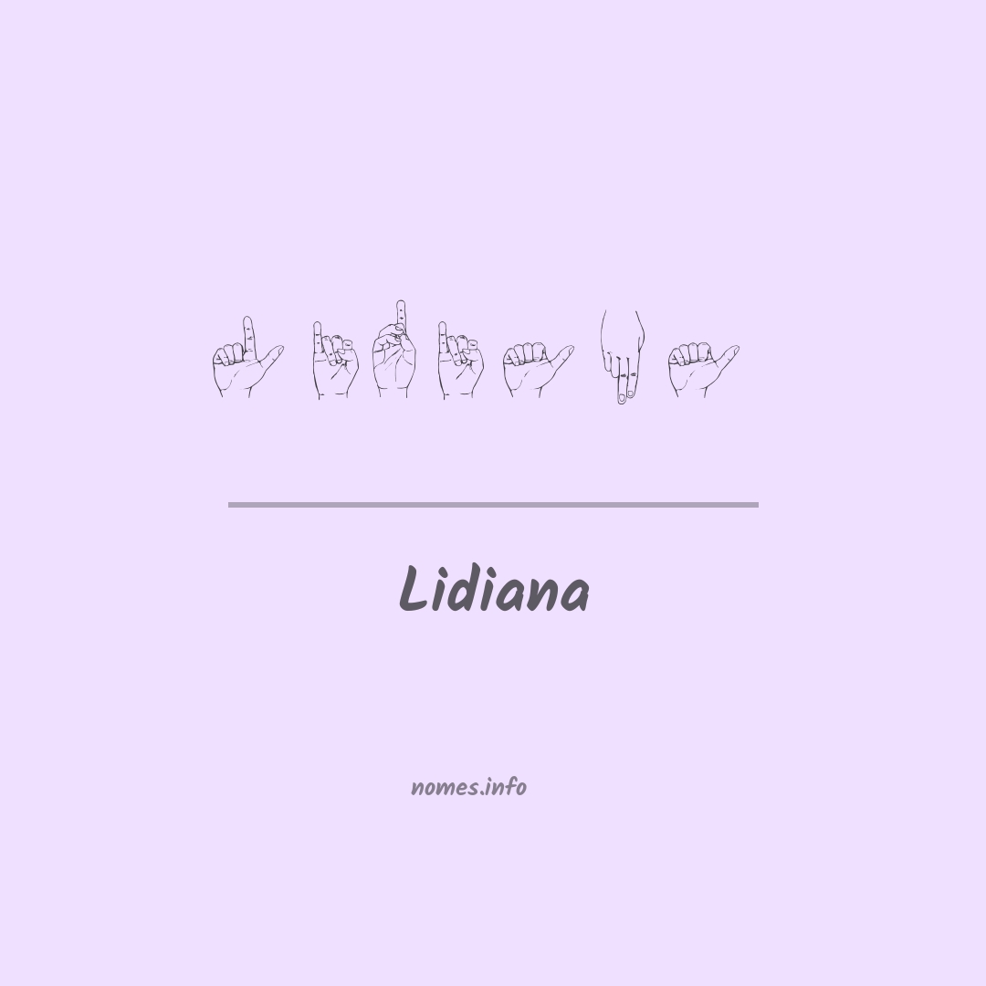 Lidiana em Libras