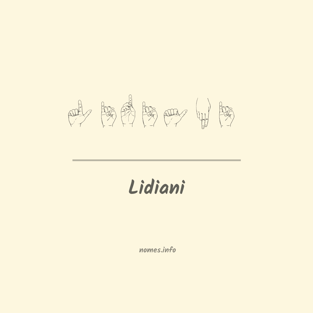 Lidiani em Libras