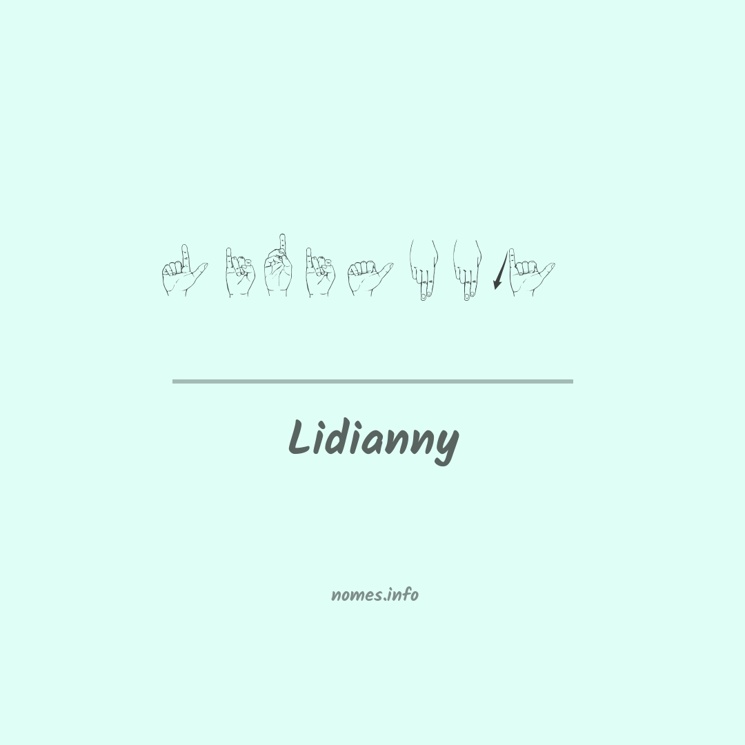 Lidianny em Libras