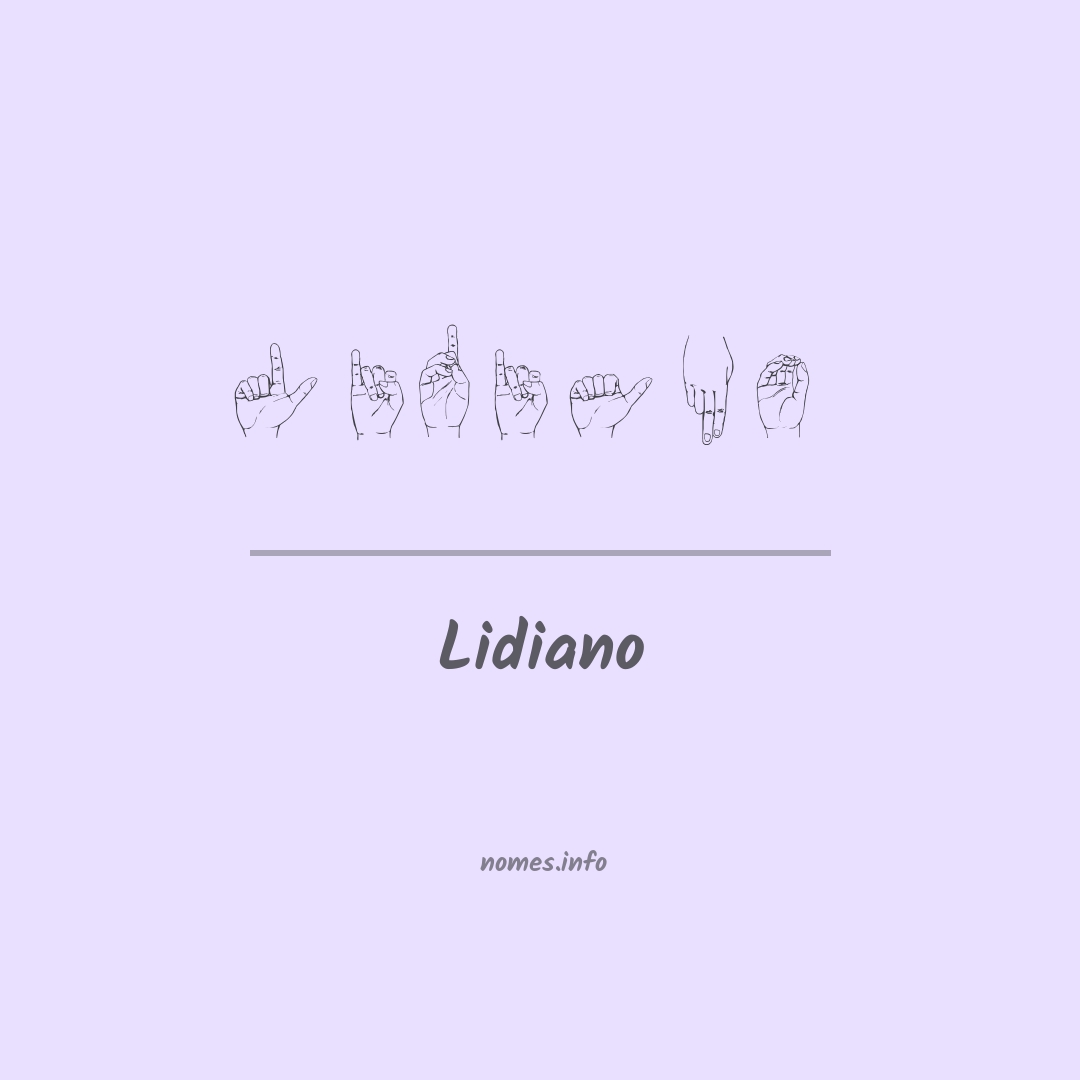 Lidiano em Libras