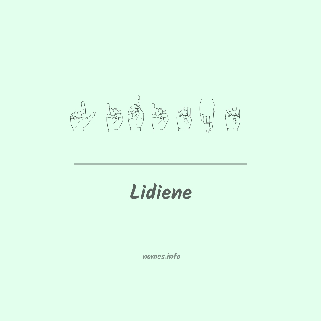 Lidiene em Libras