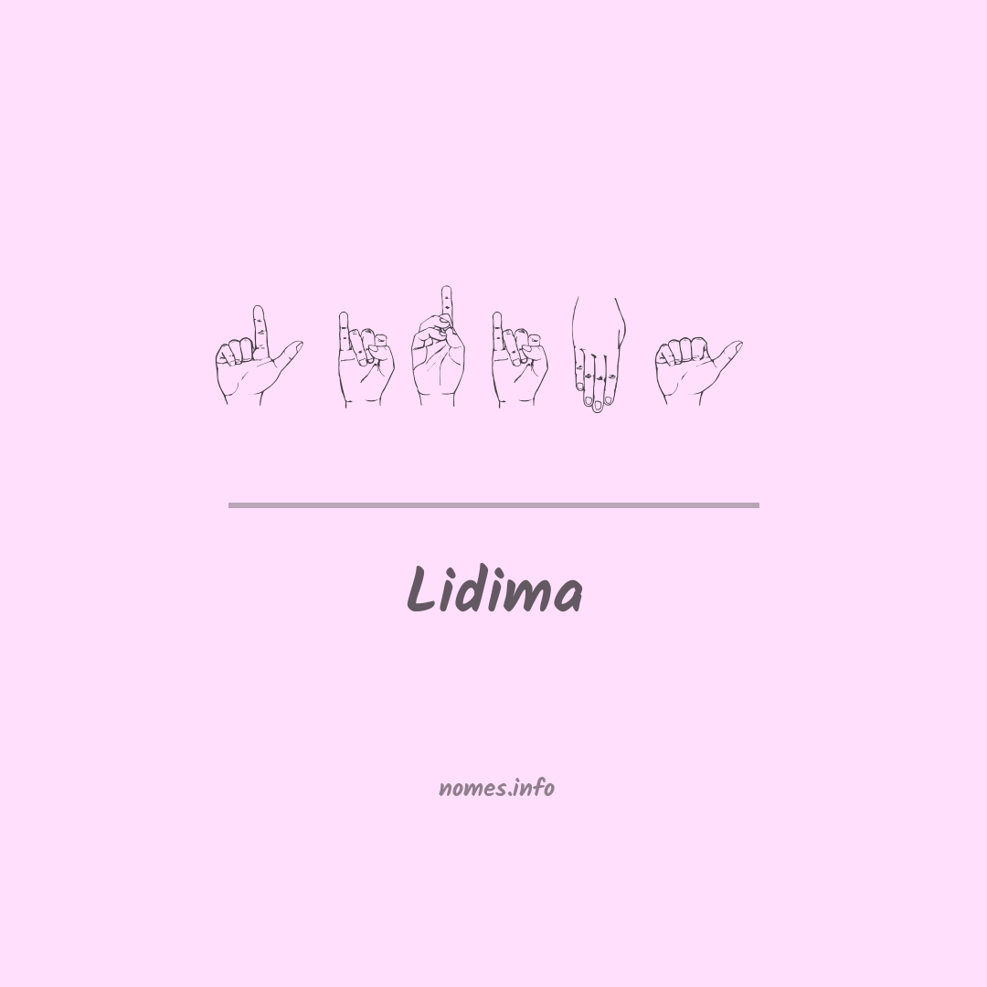Lidima em Libras