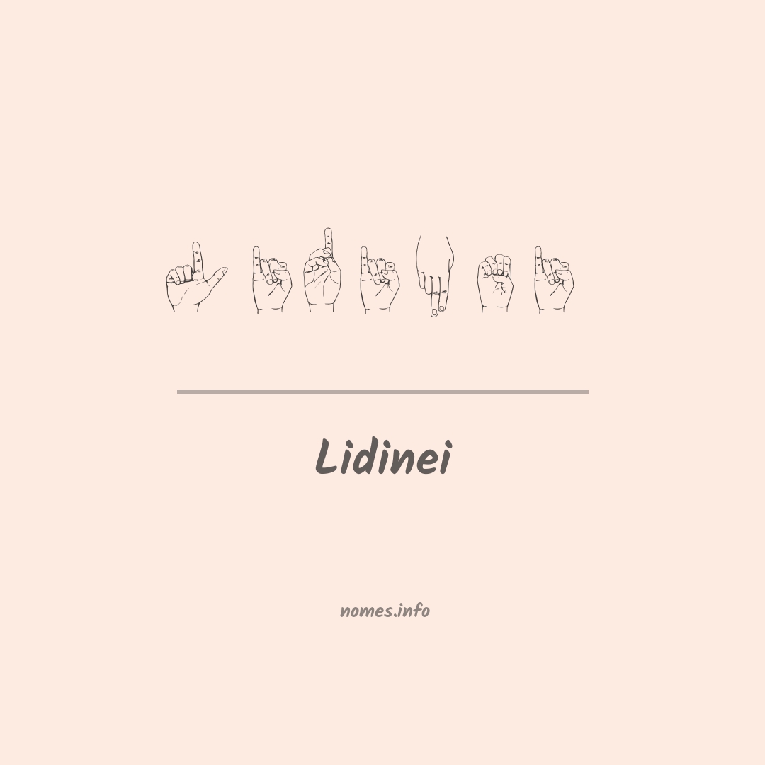 Lidinei em Libras