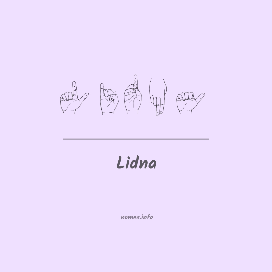Lidna em Libras