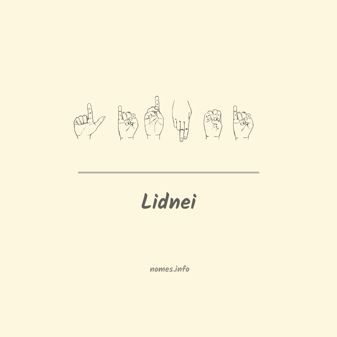 Lidnei em Libras