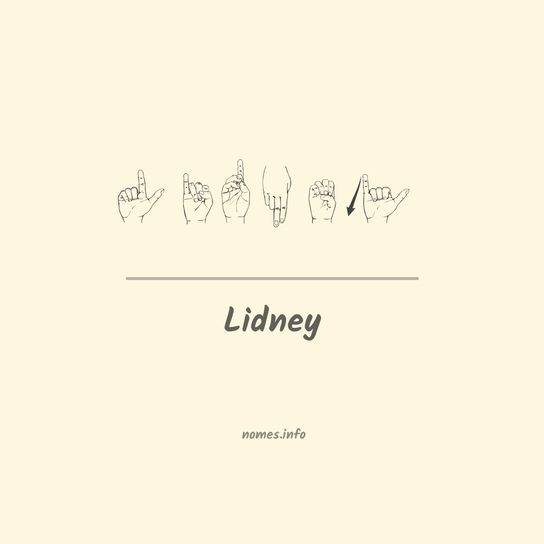 Lidney em Libras