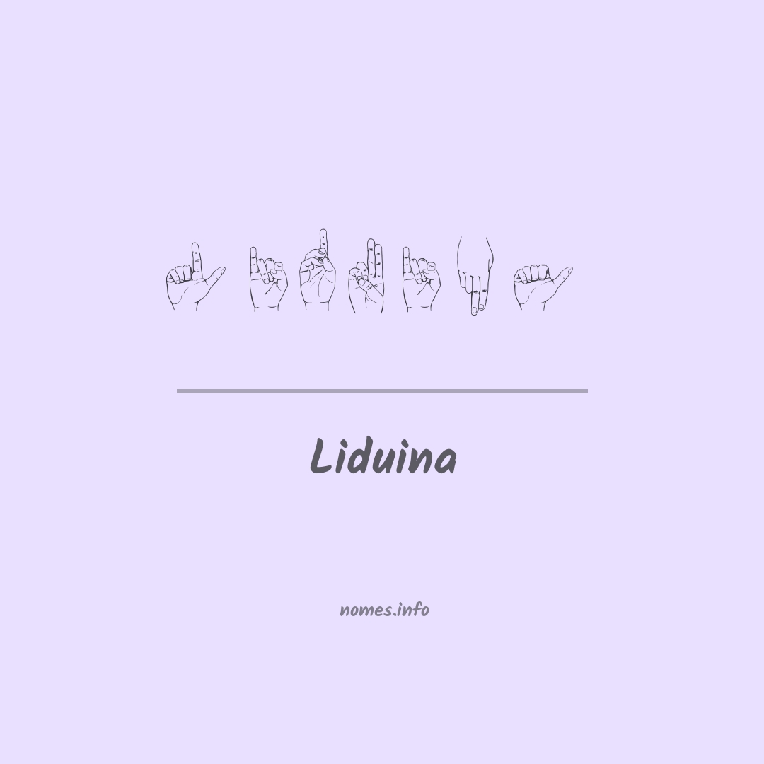 Liduina em Libras