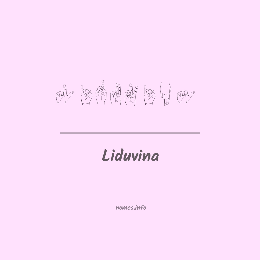 Liduvina em Libras