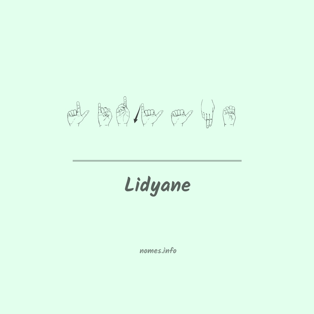 Lidyane em Libras